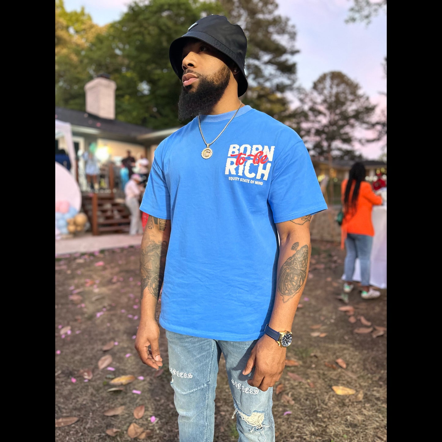 BORN TO BE RICH (BLUE)