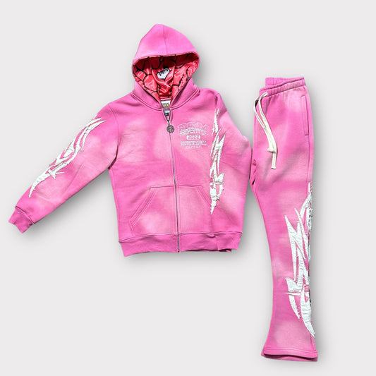 WOMEN ESM ATHLETIC DEPT. STACKED SET PINK